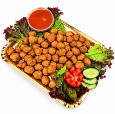 1 kg obložená mísa - pečené masové kuličky s ostrou mexickou chipotle omáčkou 0,2 l