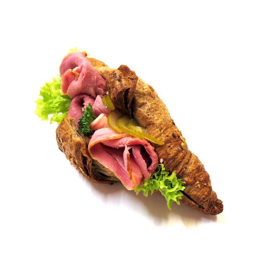 Croissant se šunkou od kosti