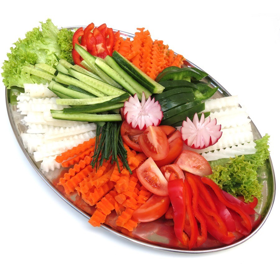 1 kg obložená mísa - variace soust z čerstvé zeleniny 